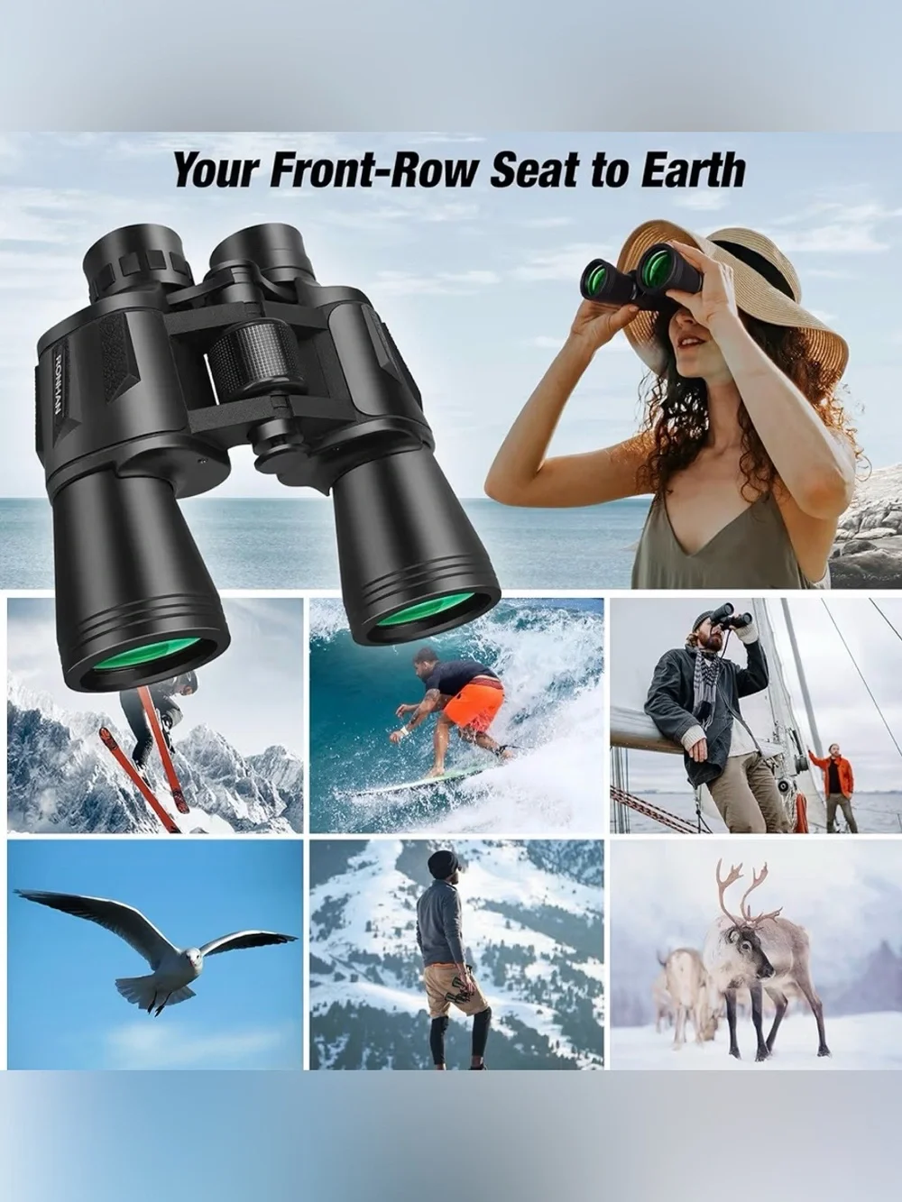 HD Professional/Daily Waterproof 20x50 Binoculars